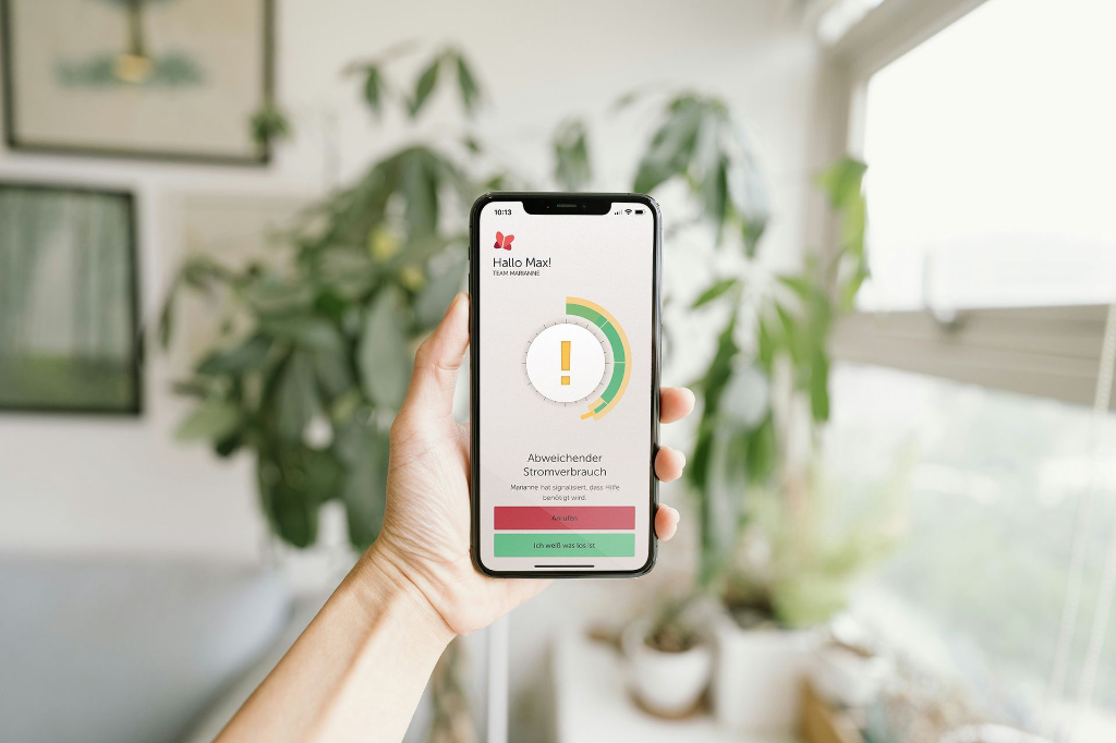 Paula-App am Smartphone.